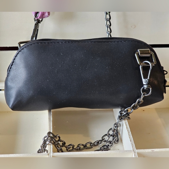 Christian Dior Black and Pink Clutch W/Crossbody Chain & Twilly Added - Picture 7 of 17